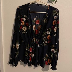 Floral print top